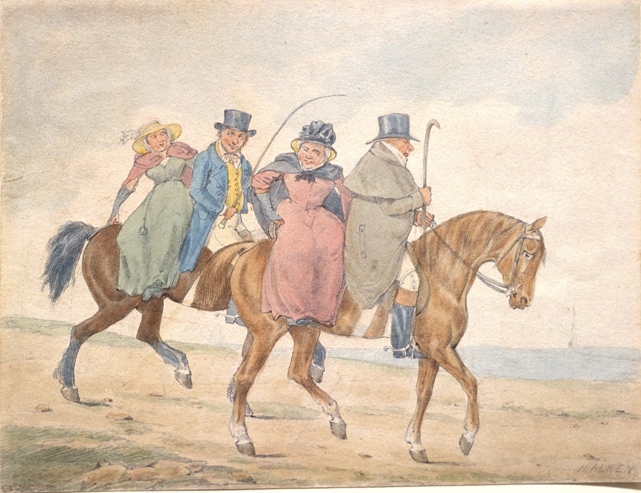 Az angol yeomanry látogatáson alkotó: Henry Thomas Alken