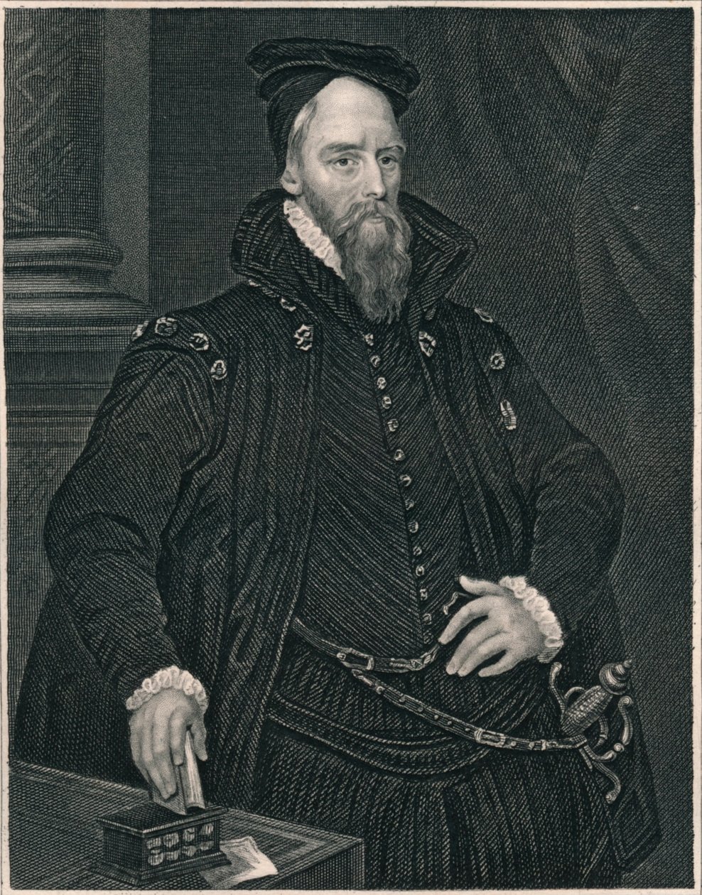 Ambrose Dudley, Warwick grófja, 19. század eleje-közepe. alkotó: Henry Thomas Ryall