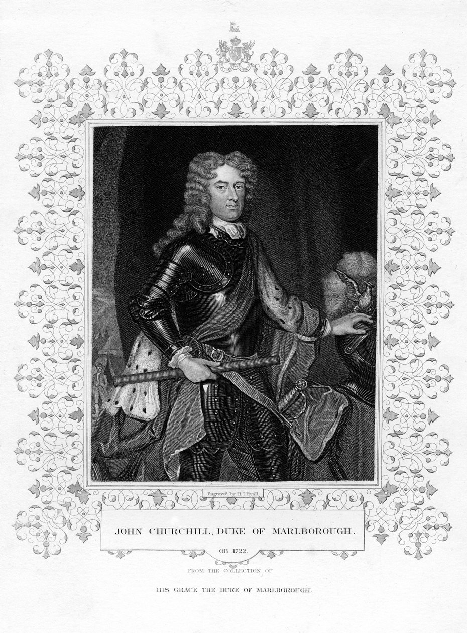 John Churchill, Marlborough 1. hercege, angol katonatiszt, XIX. alkotó: Henry Thomas Ryall