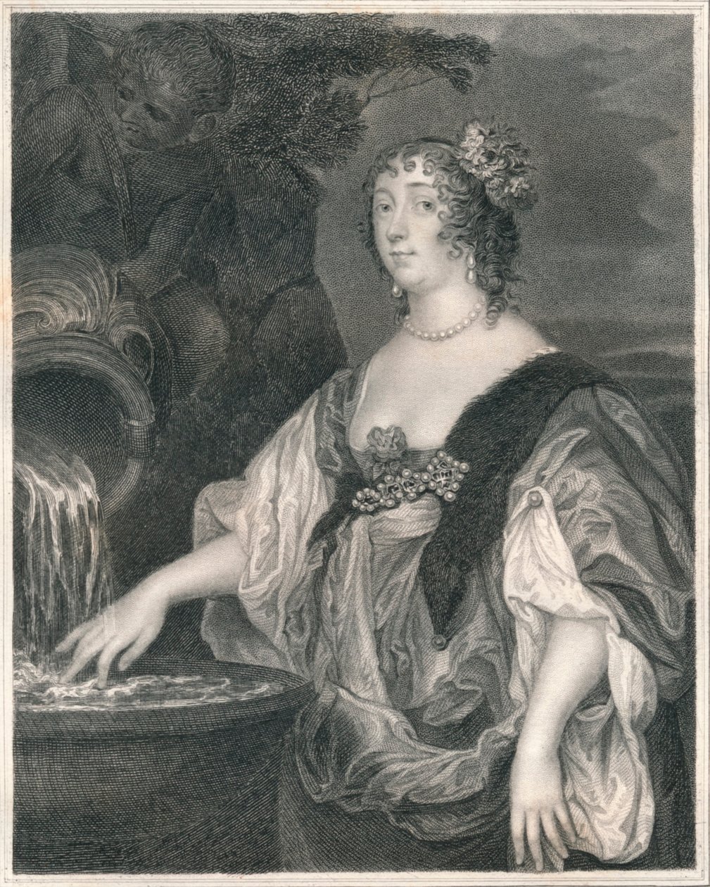 Lucy Percy, Carlisle grófnője, 1635-1637, 19. század eleje-közepe. alkotó: Henry Thomas Ryall