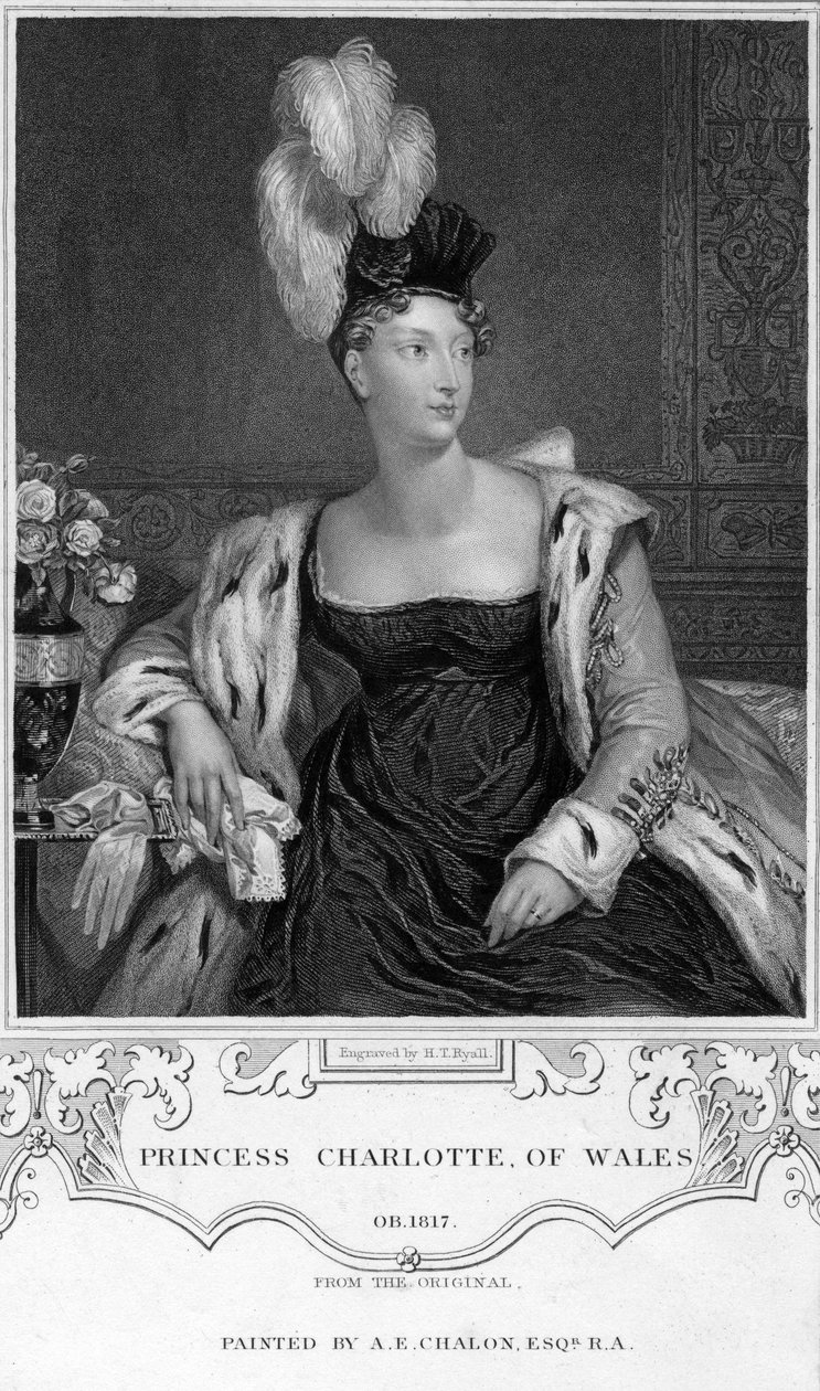 Charlotte Augusta walesi hercegnő, 19. század. alkotó: Henry Thomas Ryall