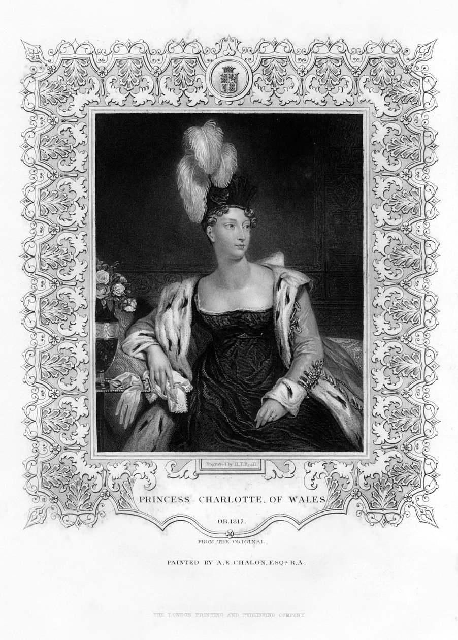 Charlotte Augusta walesi hercegnő, 19. század. alkotó: Henry Thomas Ryall