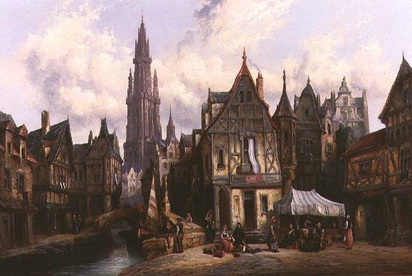Quai de Baines, Antwerpen alkotó: Henry Thomas Schafer
