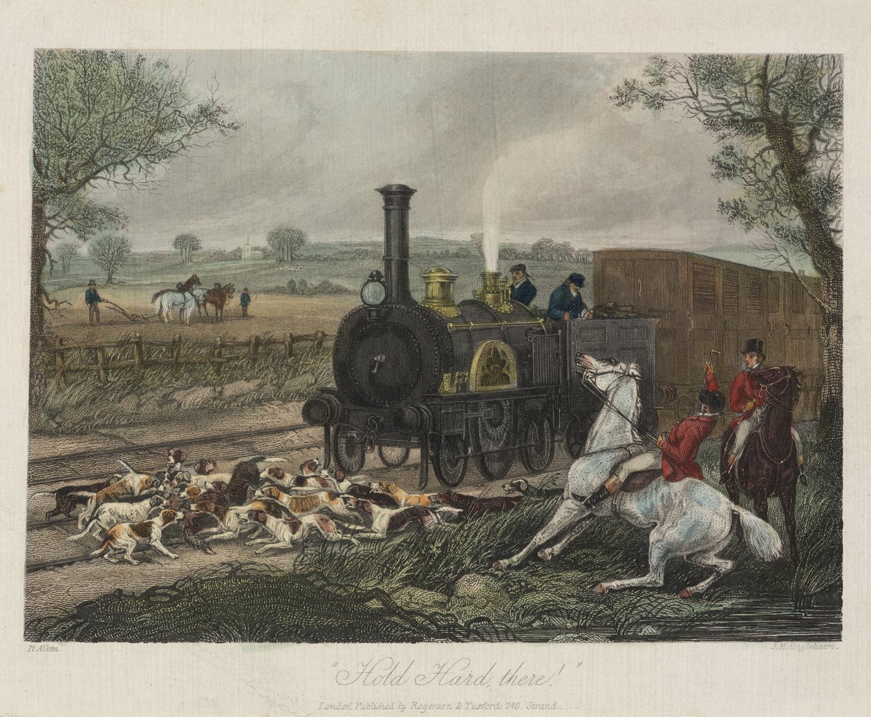 Tartsd keményen ott!, metszett J.H. Angol szív, 1850 alkotó: Henry Thomas after Alken