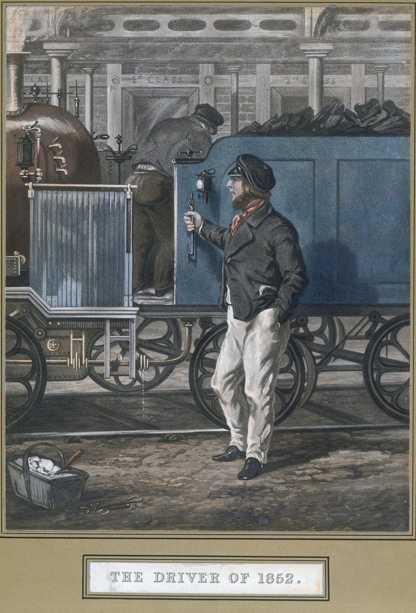Az 1852-es sofőr, John Harris (1811-65) metszete, megjelent 1852. május 26. alkotó: Henry Thomas after Alken