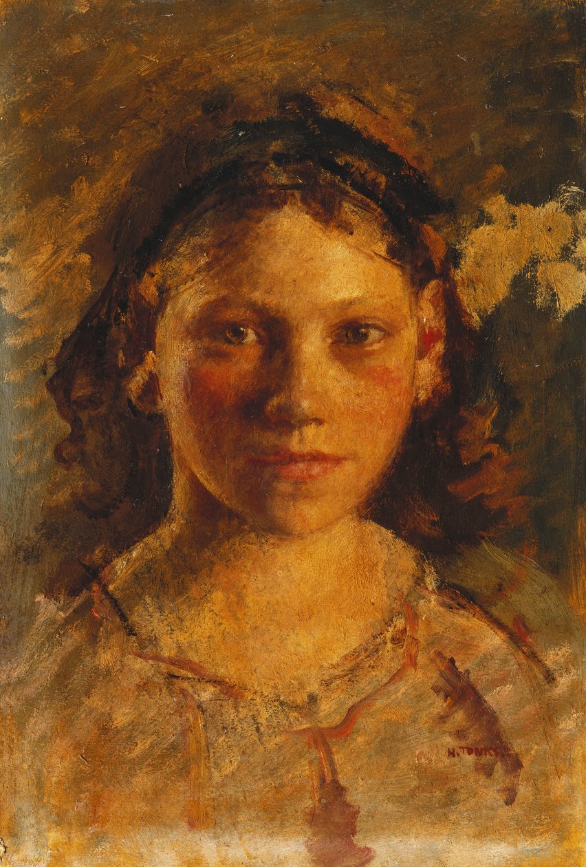 Egy lány feje alkotó: Henry Tonks