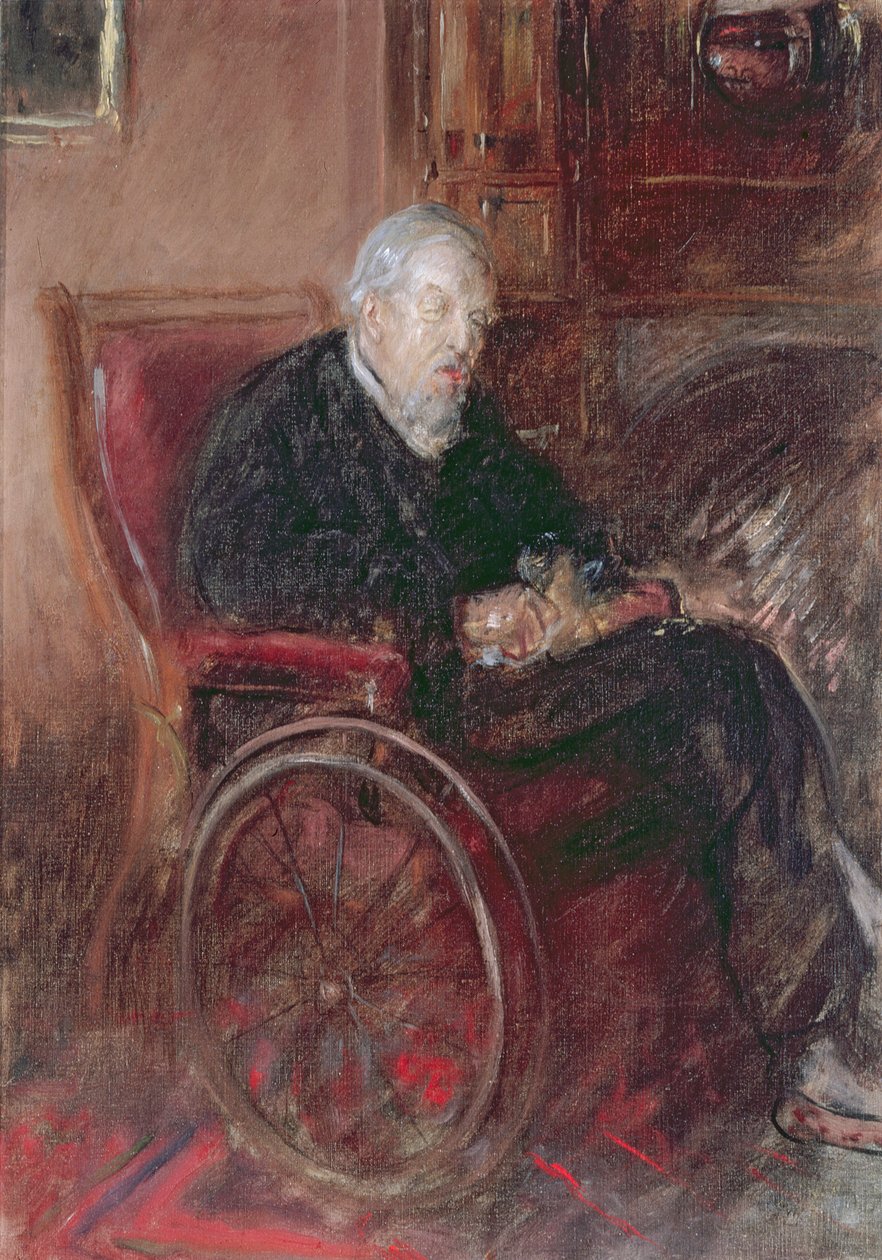 Henry Tonk apja tolószékben alkotó: Henry Tonks