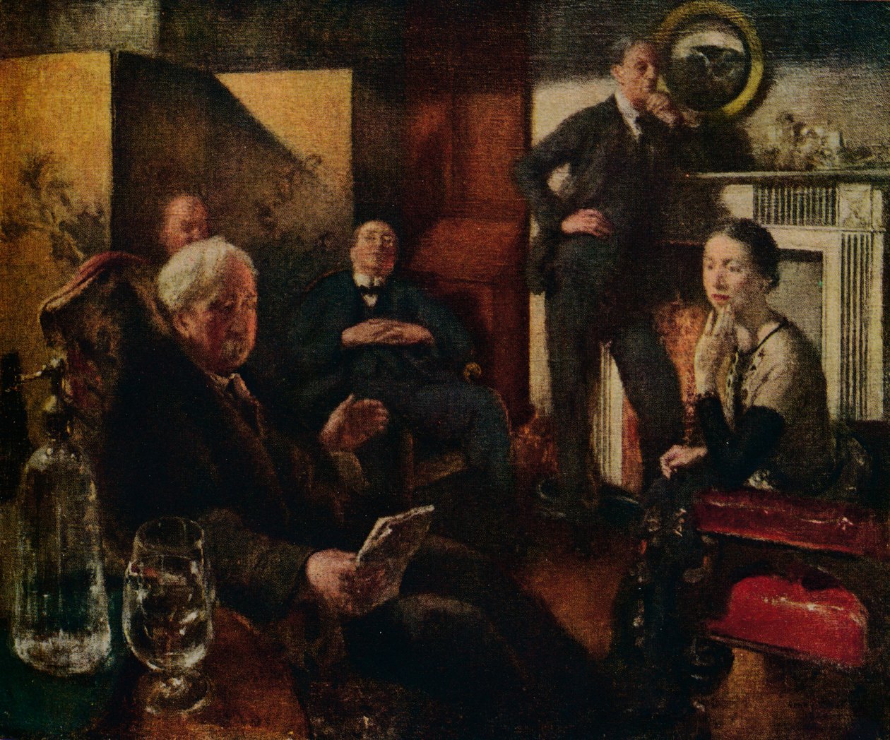 Szombat este a völgyben, 1928-9 alkotó: Henry Tonks