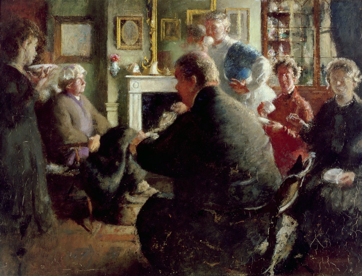Steer at Home, 109 Cheyne Walk (karácsony estéjén) 1929-30 alkotó: Henry Tonks