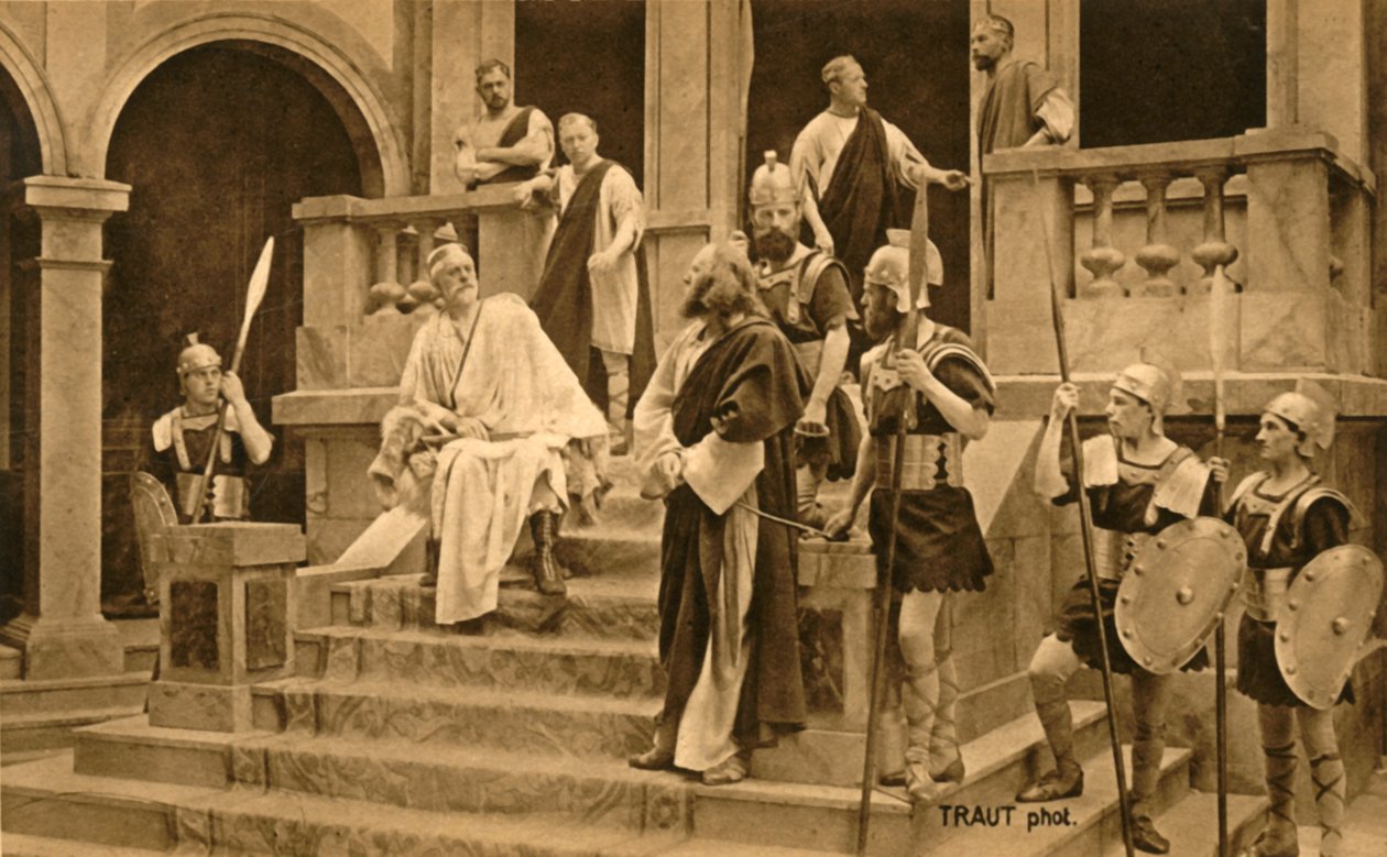 Jézus Pilátus előtt, 1922. alkotó: Henry Traut