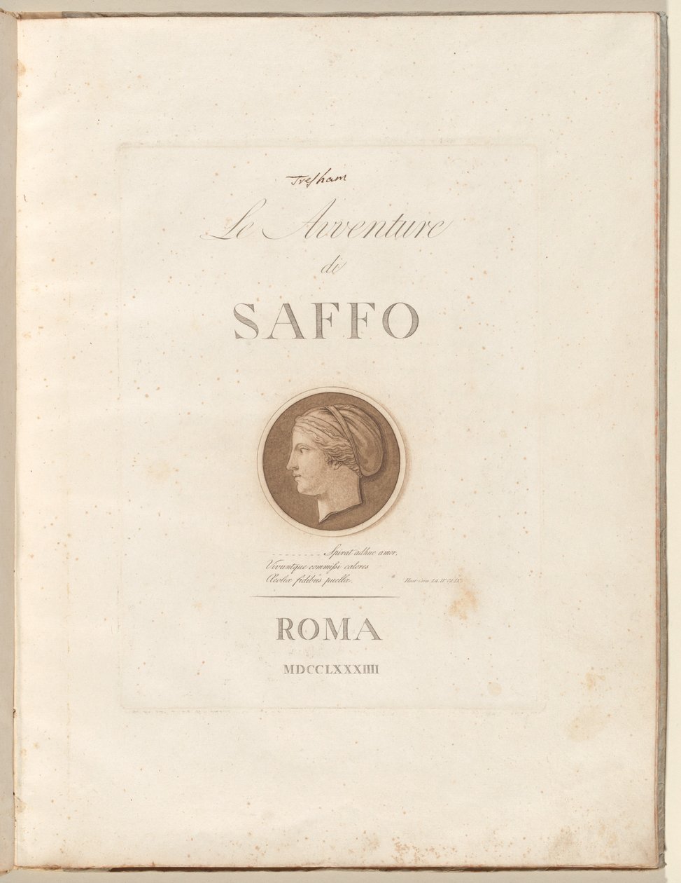 Sappho kalandjai alkotó: Henry Tresham