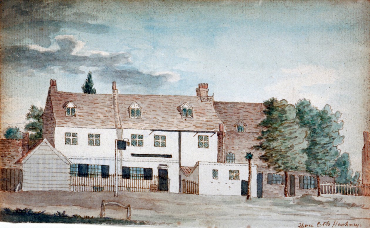 The Three Colts Inn, Hackney, London, 1795 alkotó: Henry Vaughan
