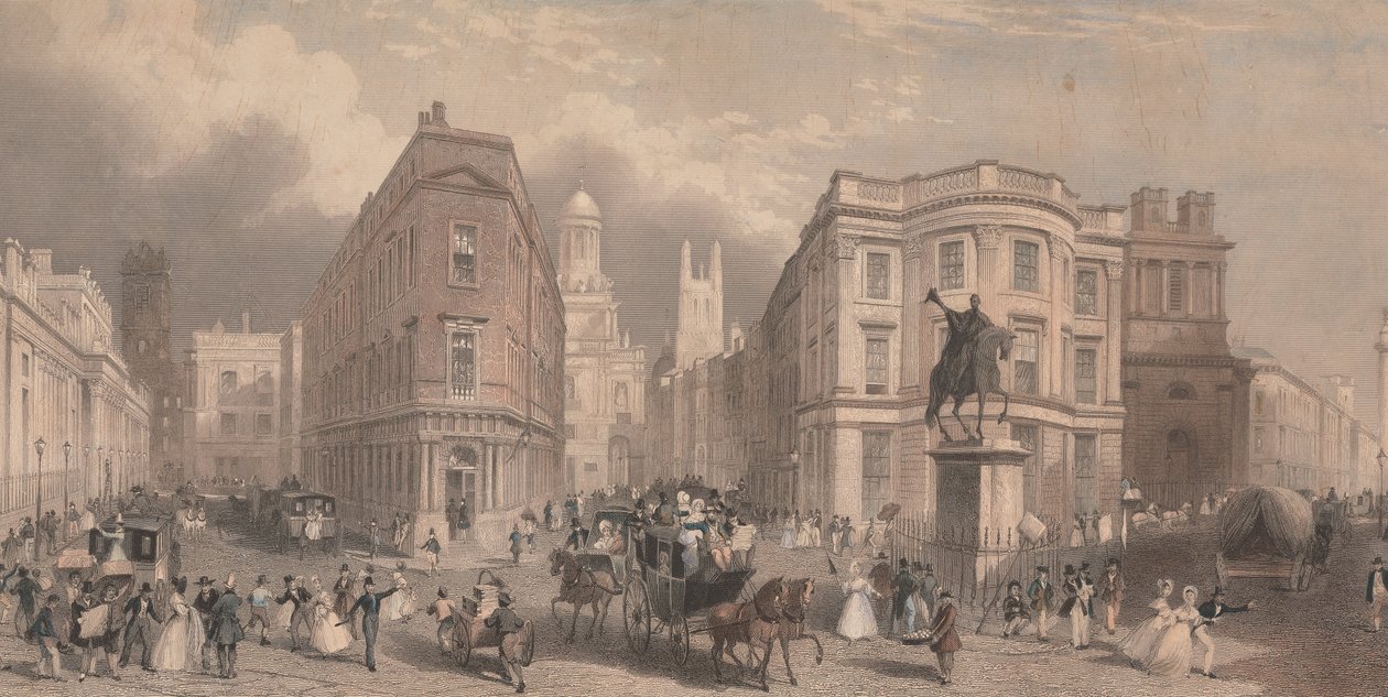 A Bank of England és a Royal Exchange, Cornhill alkotó: Henry Wallis