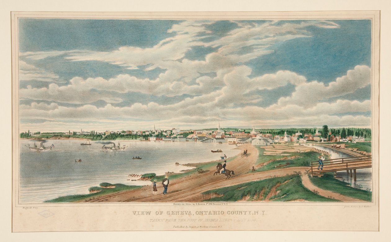 Kilátás Genfre, Ontario megye, N.Y. alkotó: Henry Walton