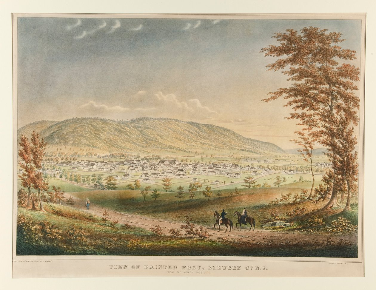 Kilátás a Painted Postra, Steuben Co. NY északi oldalról alkotó: Henry Walton
