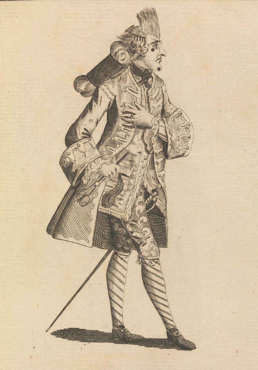 Monsieur Le Frizeur, 1771. május 21. alkotó: Henry William Bunbury.