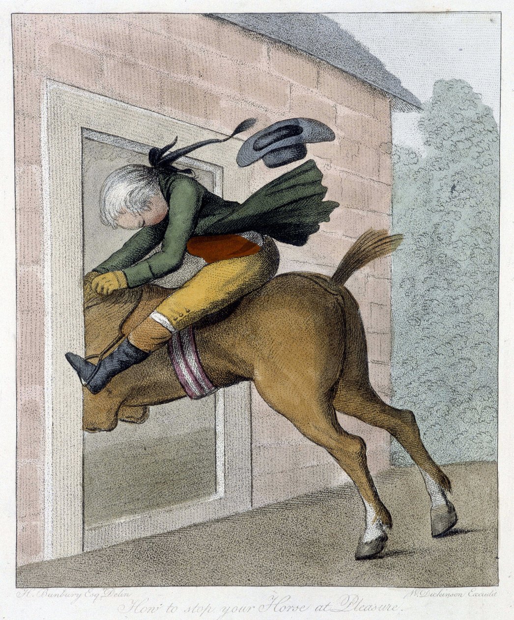 Meway, hogy állítsd meg a lovadat - „” angol rajzfilmekben a lovaglásról”, ill. H.W. Bunbury, szerk. John Stockdale alkotó: Henry William Bunbury
