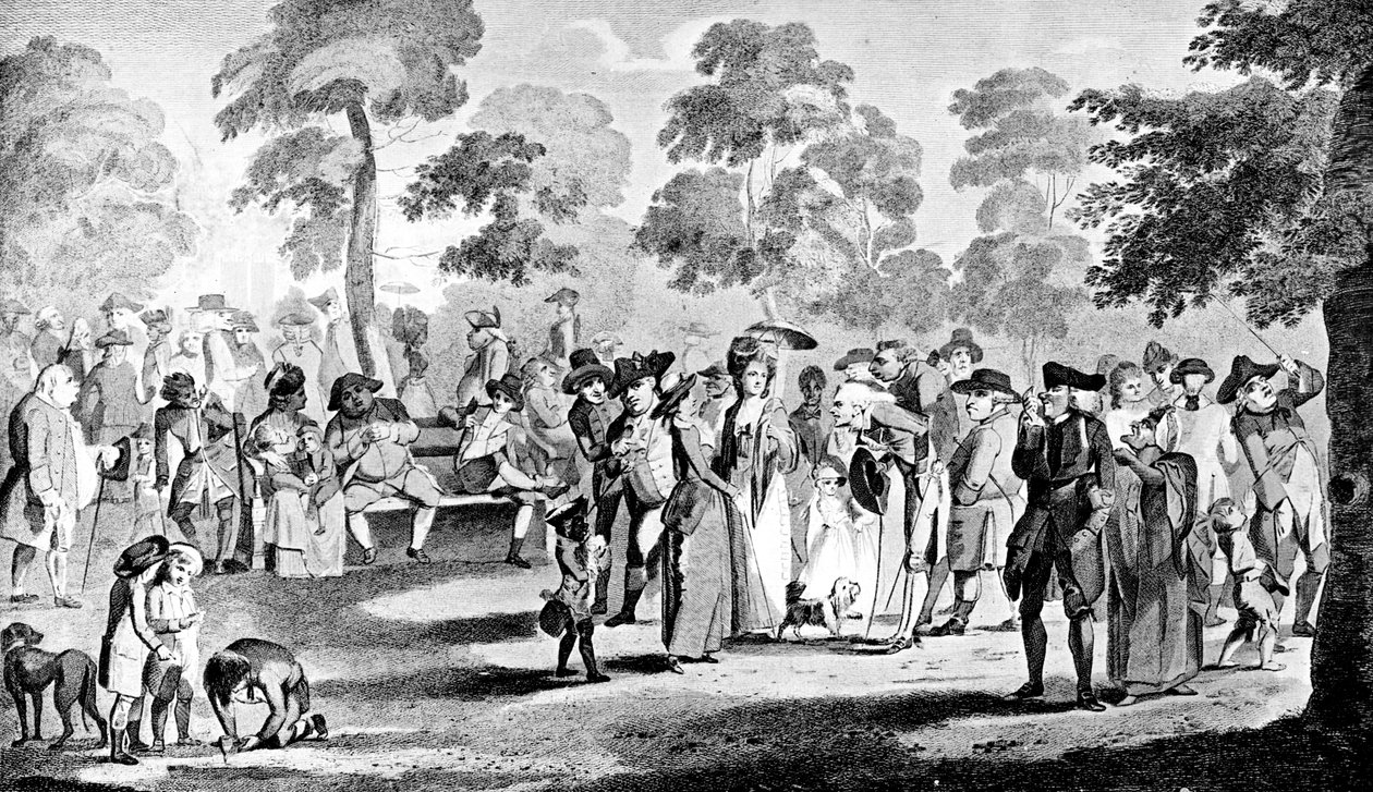 St James Park, 1783. alkotó: Henry William Bunbury