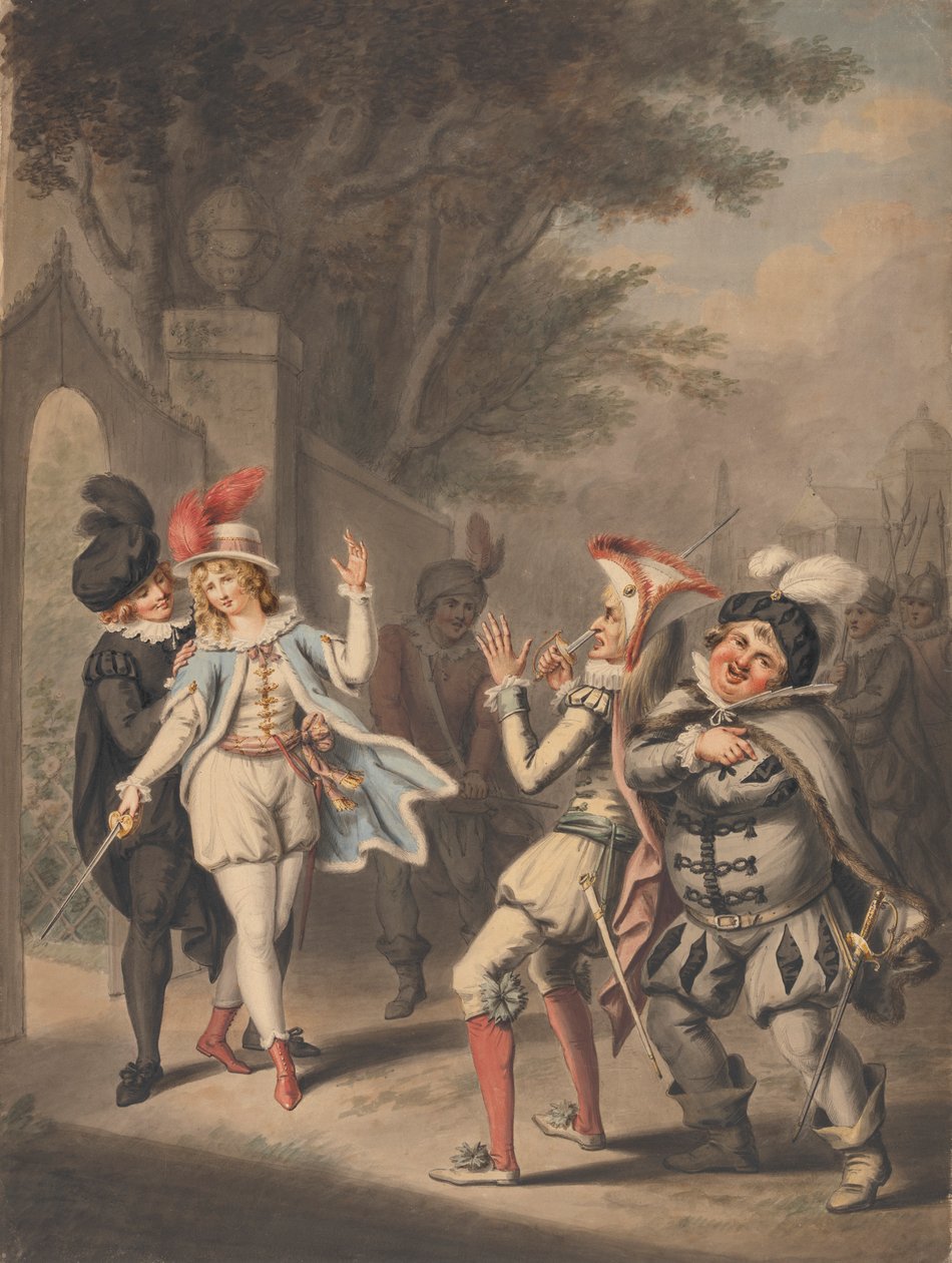 A párbaj: „Tizenkettedik éjszaka”, III. felvonás, IV. jelenet alkotó: Henry William Bunbury