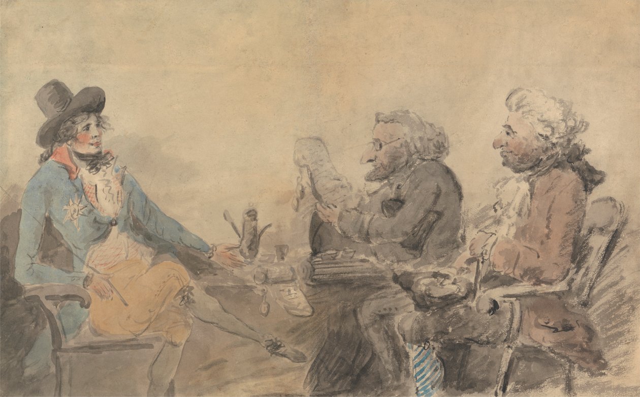 A régens herceg és a pénzkölcsönzők alkotó: Henry William Bunbury