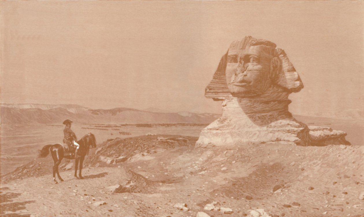 Bonaparte a szfinx előtt, 1886, 1896 alkotó: Henry Wolf