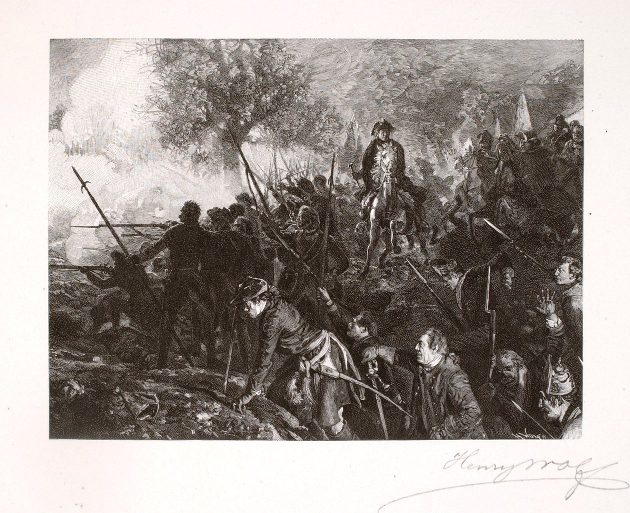 Frederick és emberei Hochkirchnél alkotó: Henry Wolf