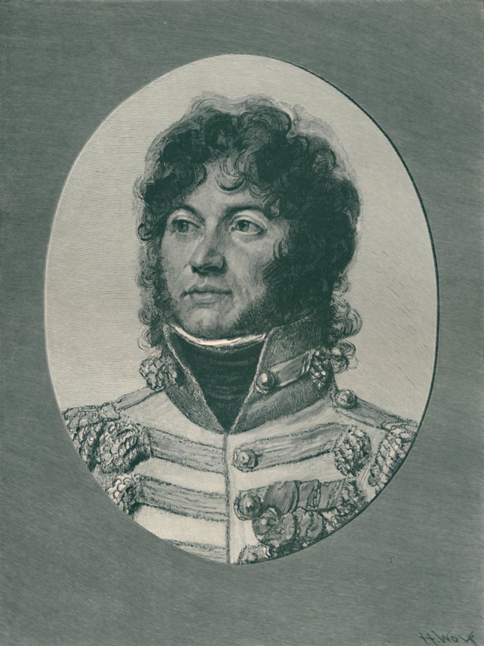 Joachim Murat marsall - Cleves és Berg nagyhercege, Nápoly királya, 1800 körül, 1896. alkotó: Henry Wolf