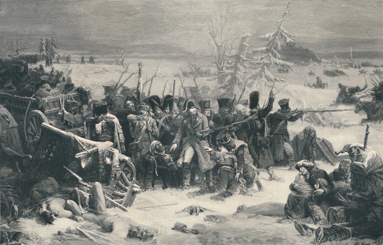 Ney marsall, a Nagy Hadsereg utógárdája, 1812, 1896. alkotó: Henry Wolf