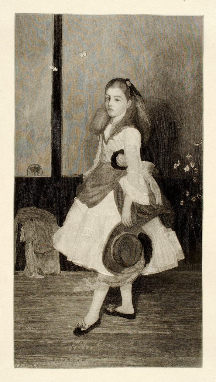 Miss Alexander (lány fehérben) alkotó: Henry Wolf