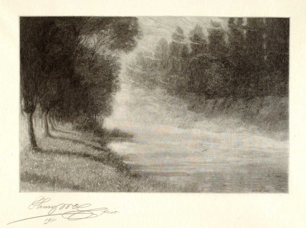 A ködök szétszóródása (Morning Mists) alkotó: Henry Wolf