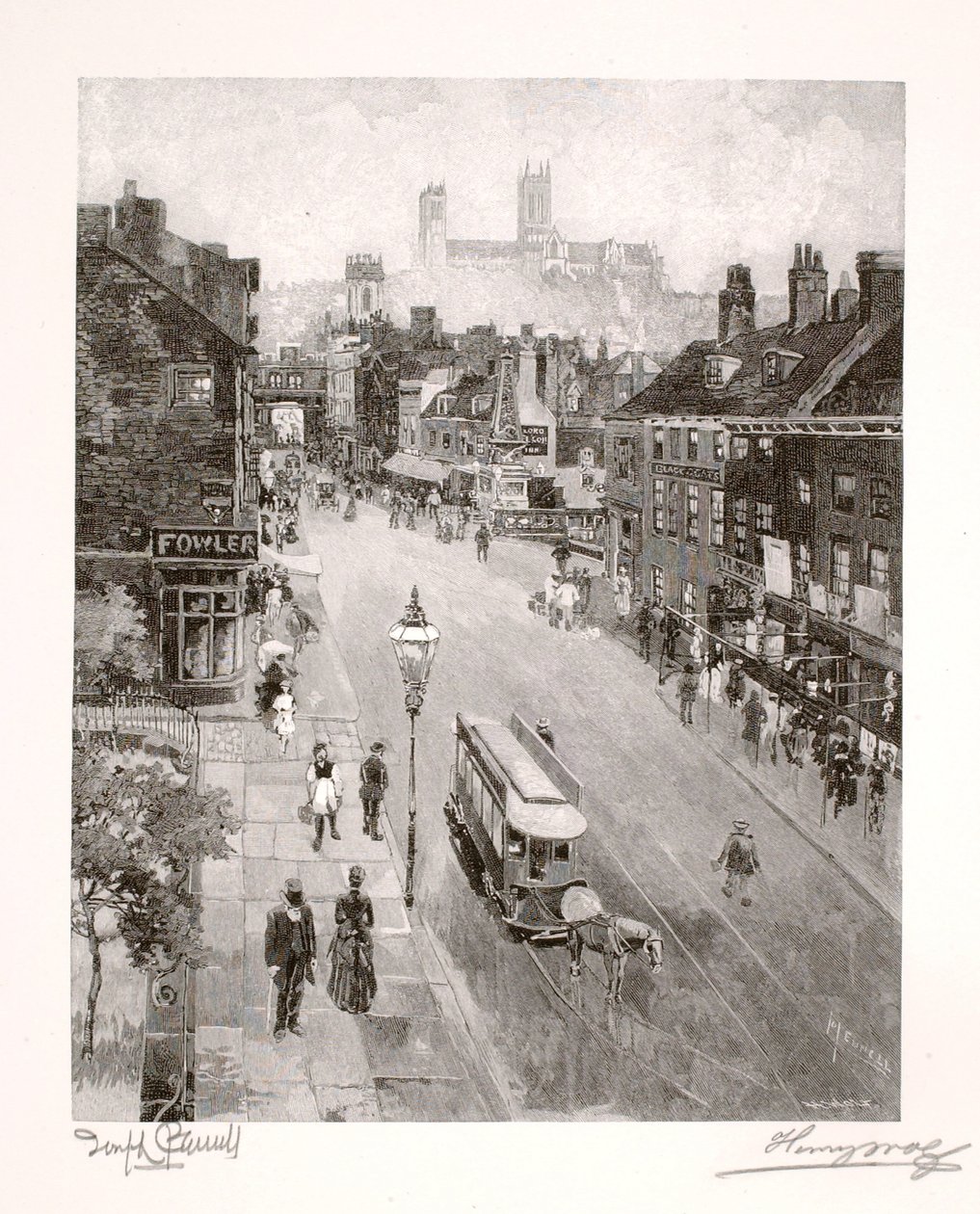 A székesegyház a High Street felől alkotó: Henry Wolf