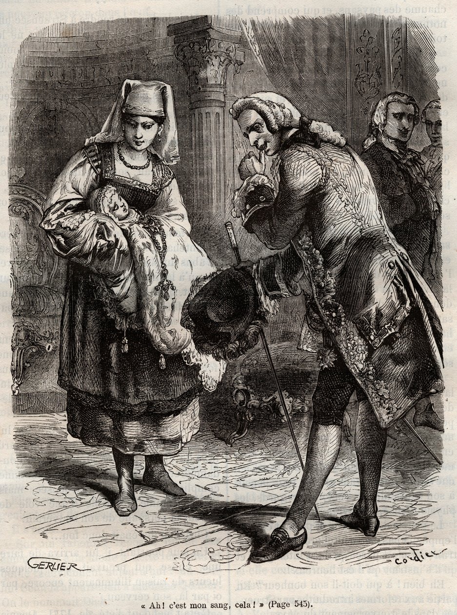 Louise Auguste, Augustenborg hercegnőjének születése (metszet) alkotó: Henry de Kock