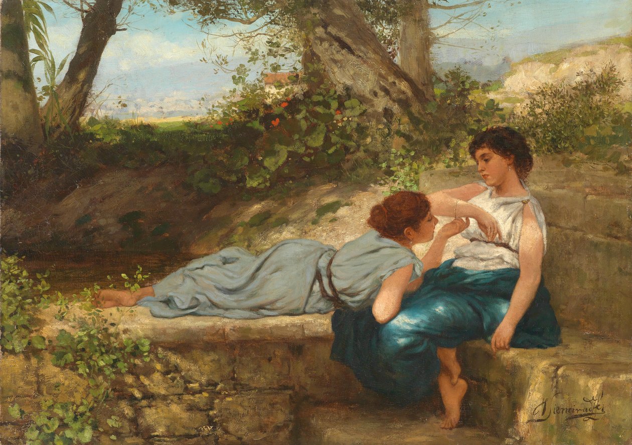 A beszélgetés (The New Bangle) alkotó: Henryk Siemiradzki