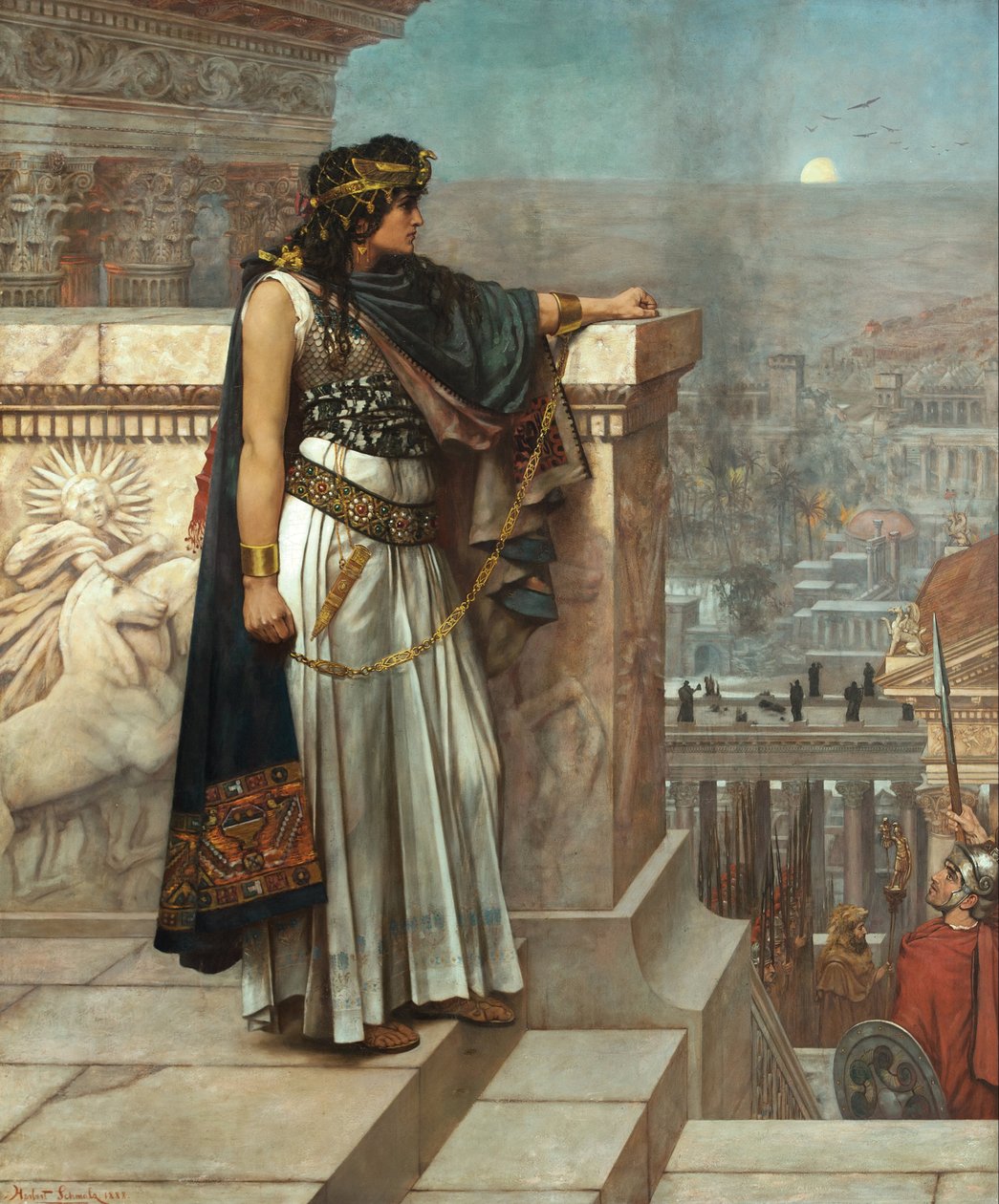 Zenobias utolsó pillantása Palmyra alkotó: Herbert Gustave Schmalz