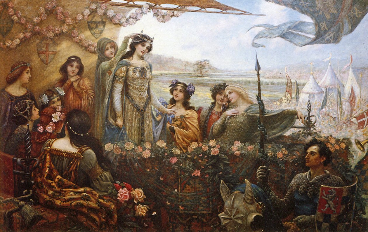 Lancelot és Guinevere alkotó: Herbert James Draper