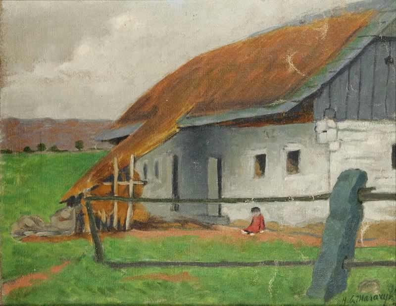 Vidéki épületek Angol: A Farmhouse alkotó: Herbert Masaryk