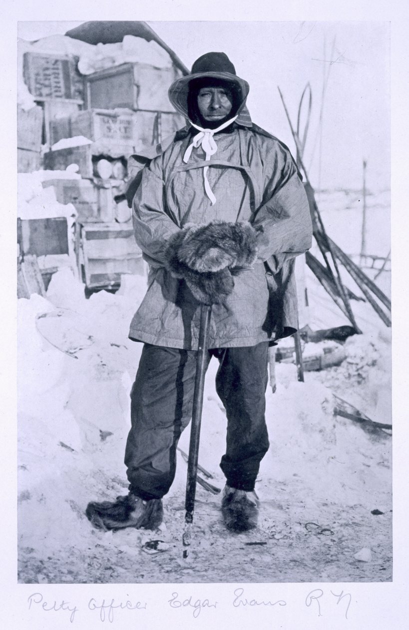 Edgar Evans altiszt a „Terra Nova” expedíció során (1910-13) a Déli-sarkra, 1911 alkotó: Herbert Ponting