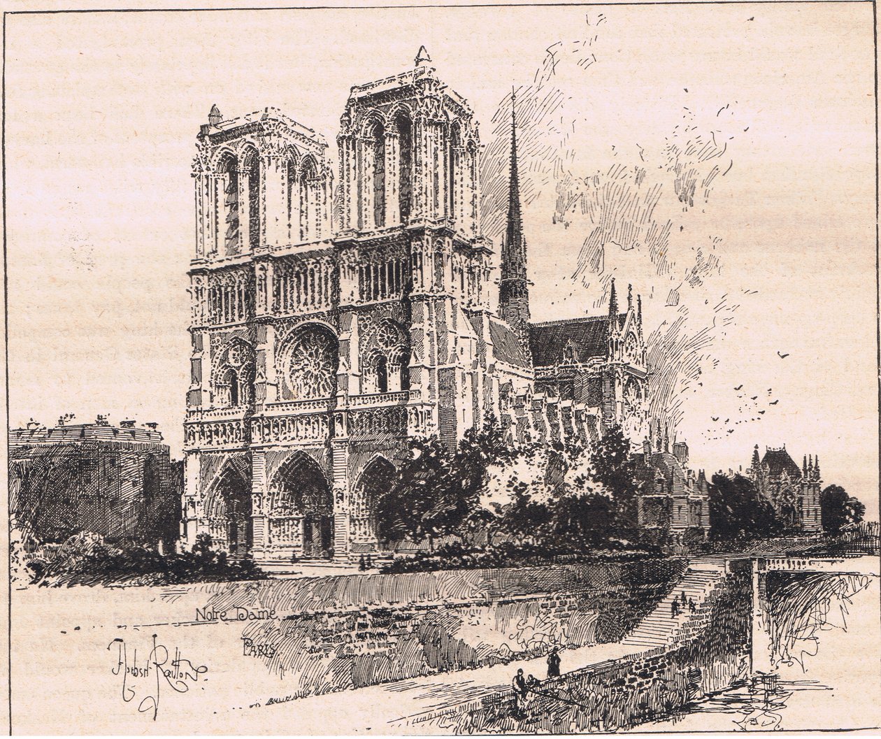 Notre Dame, Párizs alkotó: Herbert Railton
