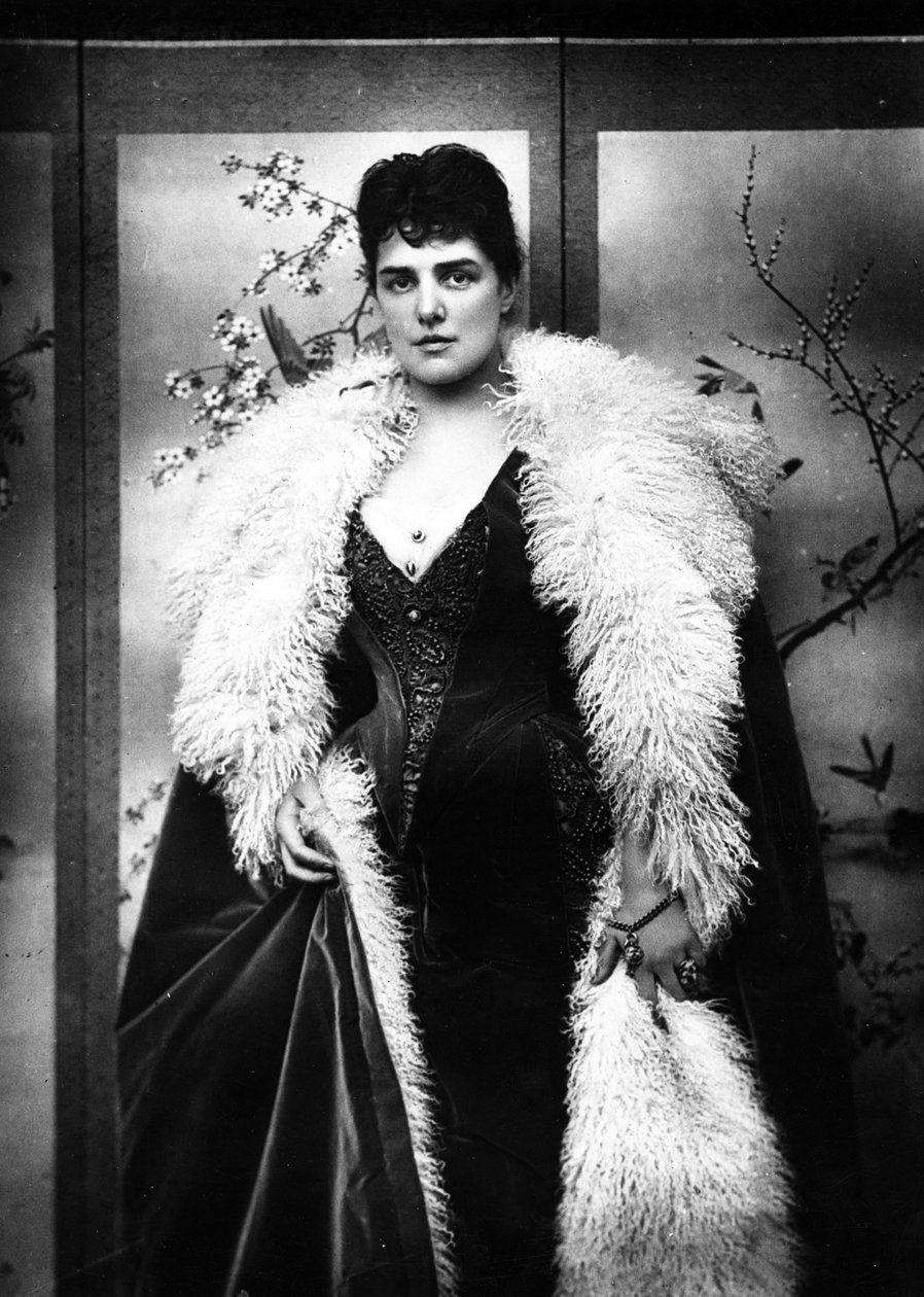 Lady Randolph Churchill, 1888 alkotó: Herbert Rose Barraud