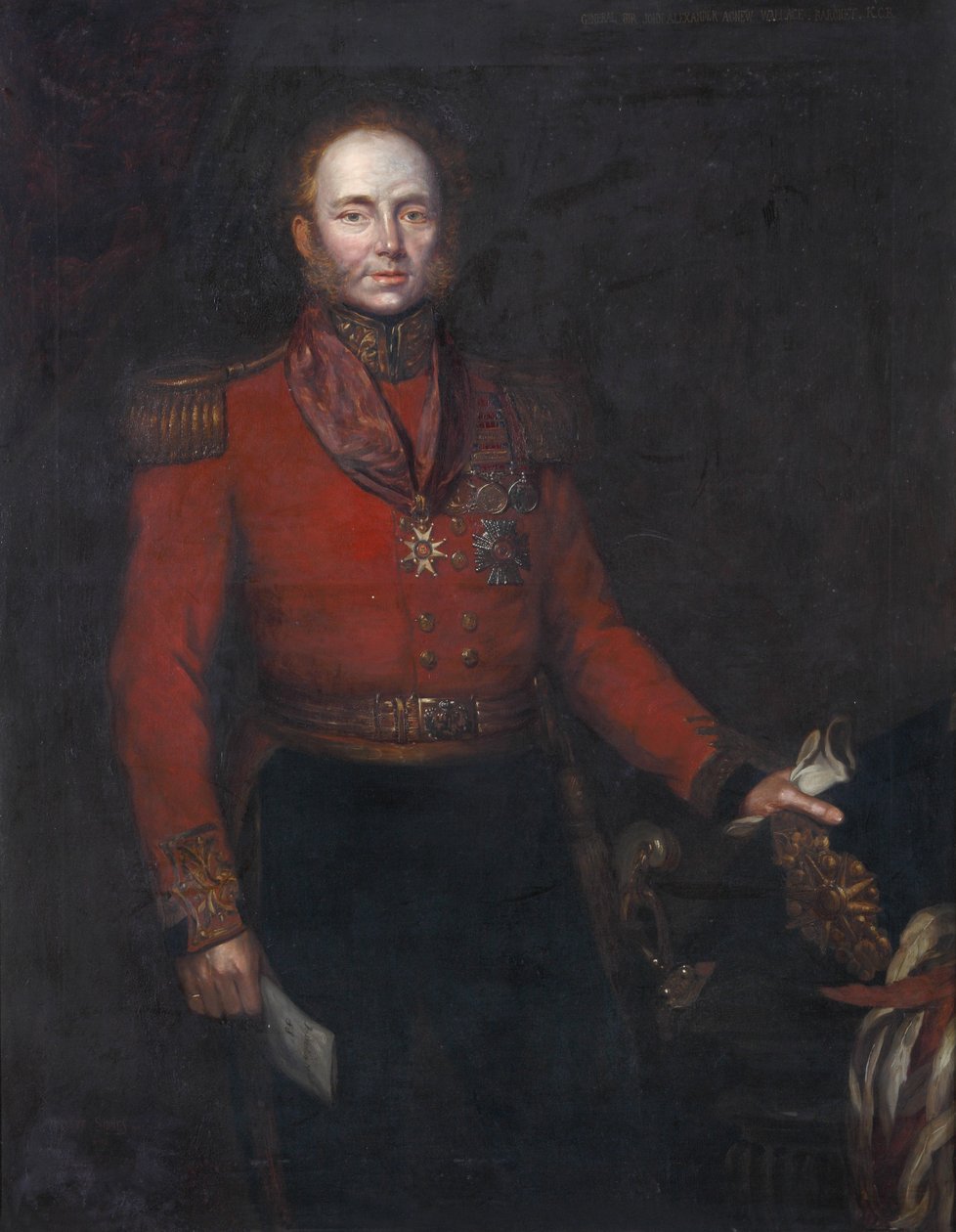 John Alexander Dunlop vezérőrnagy, Agnew Wallace, 1829 körül alkotó: Herbert Sidney
