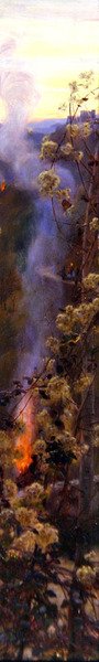 Befano Fuoci, 1900 körül (olaj, panel) alkotó: Herbert Arnould Olivier