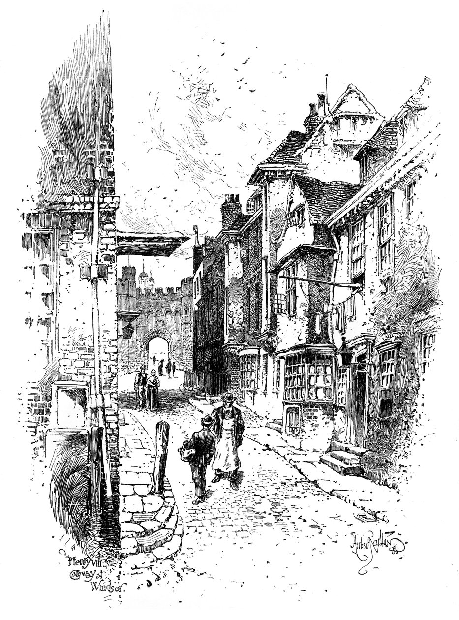 VIII. Henrik kapuja, Windsori kastély, 1888. alkotó: Herbert Arthur