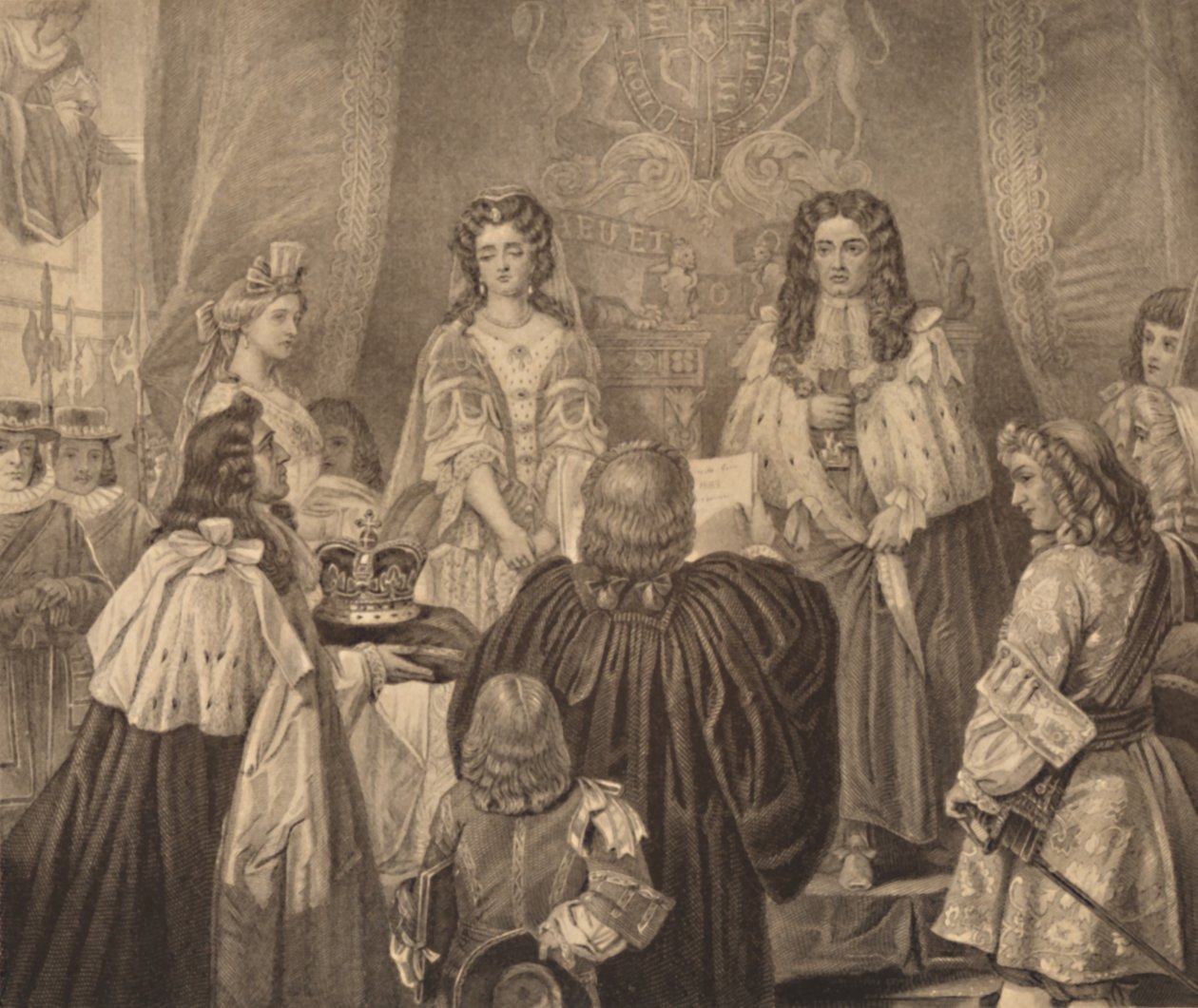 A Vilmosnak és Máriának felajánlott korona, 1689, 1886 alkotó: Herbert Bourne