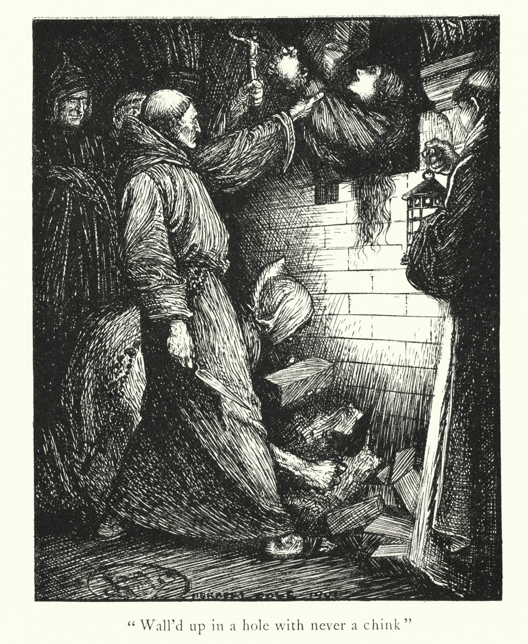 Ingoldsby legendák: Netley Abbey (litográfia) alkotó: Herbert Cole