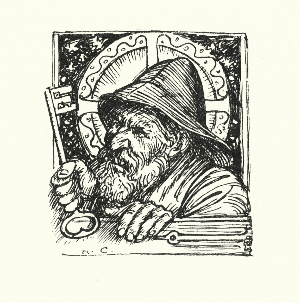 Ingoldsby legendák: Rohesia úrnő (litográfia) alkotó: Herbert Cole