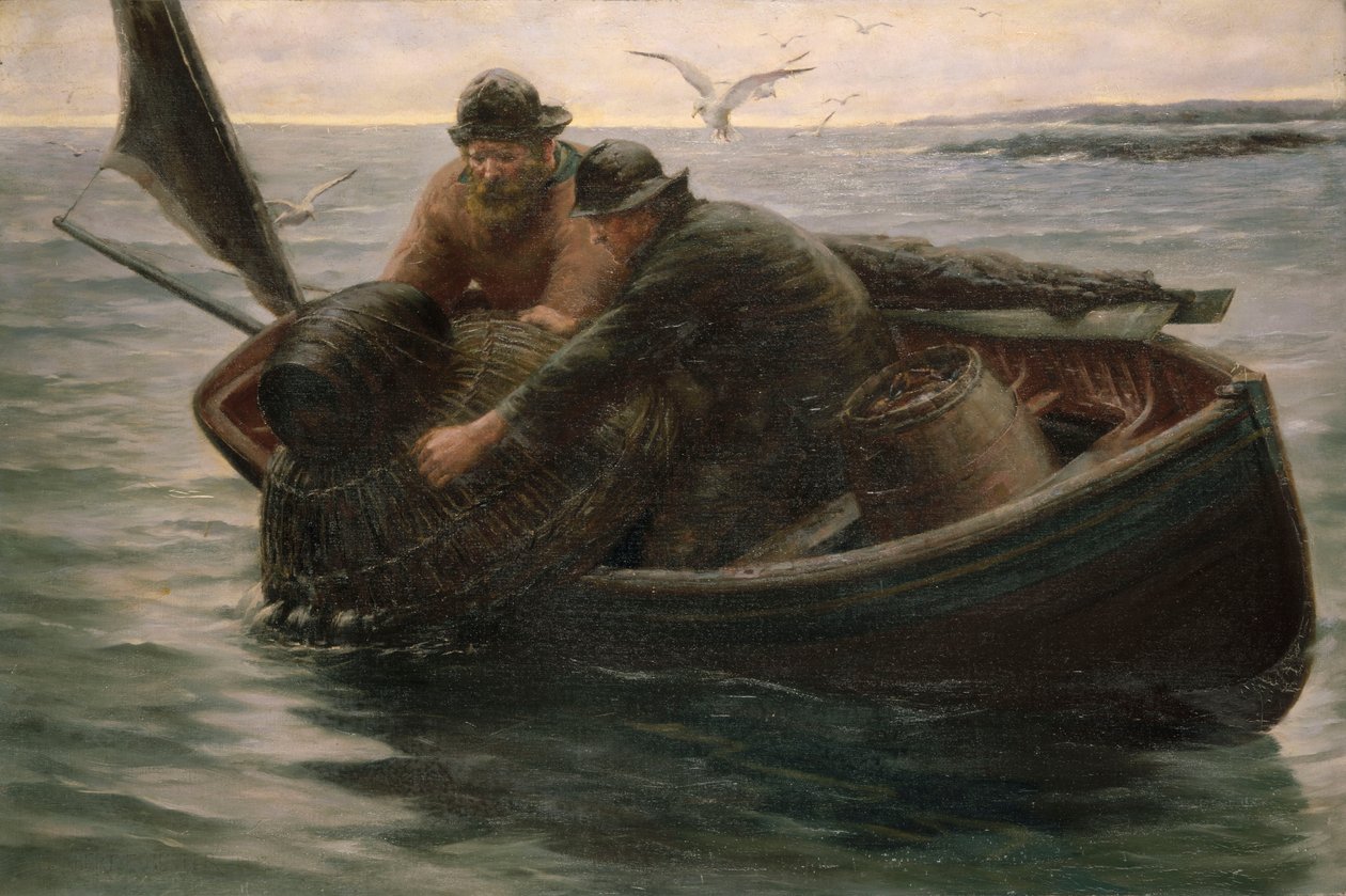 A homártartó edény behúzása alkotó: Herbert E. Butler