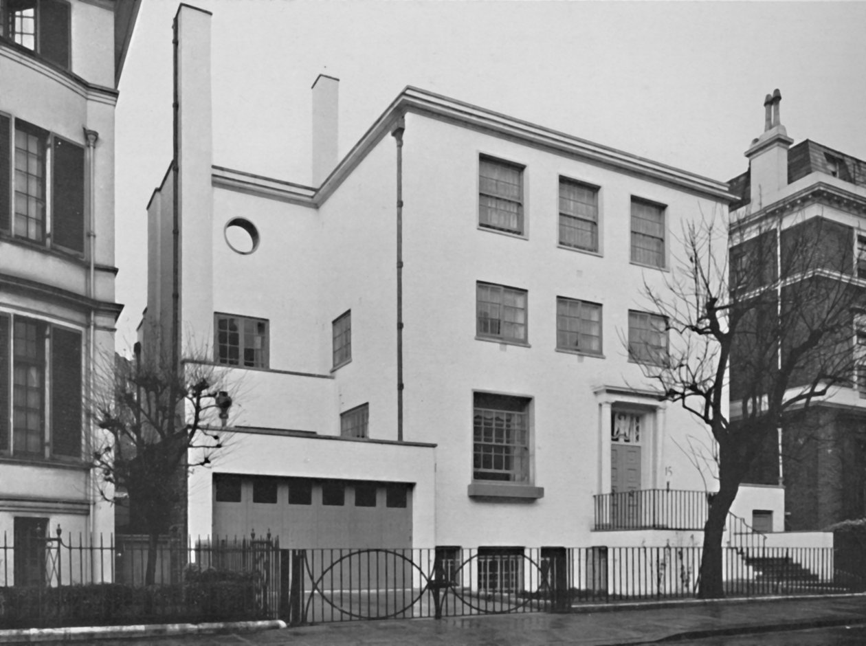 Külső – Denys Lowson háza, Esq., Upper Phillimore Gardens, London, 1939 alkotó: Herbert Felton