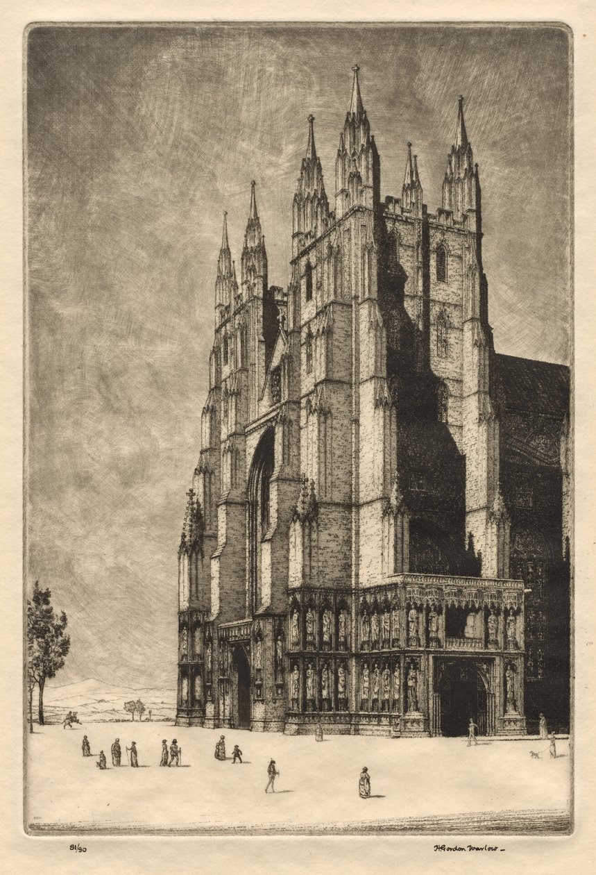 Canterbury katedrális alkotó: Herbert Gordon Warlow