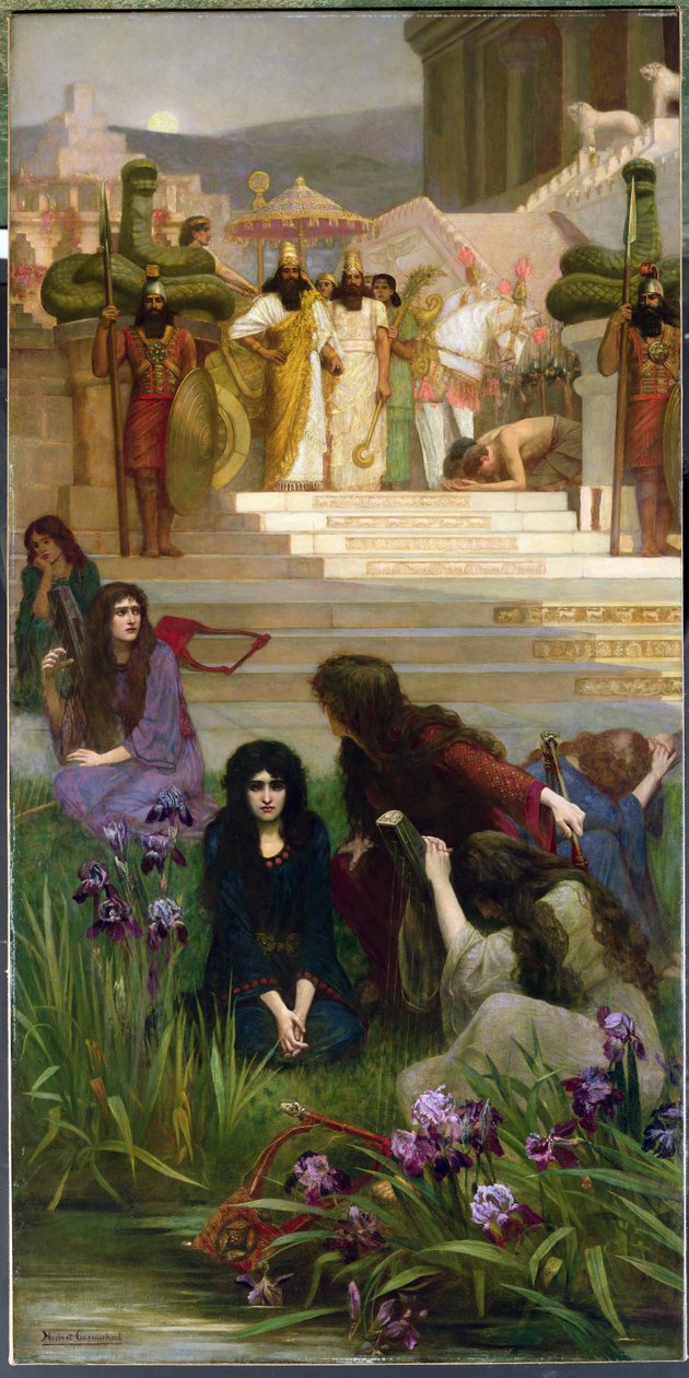 Júda lányai Babilonban (olaj, vászon) alkotó: Herbert Gustave Schmalz