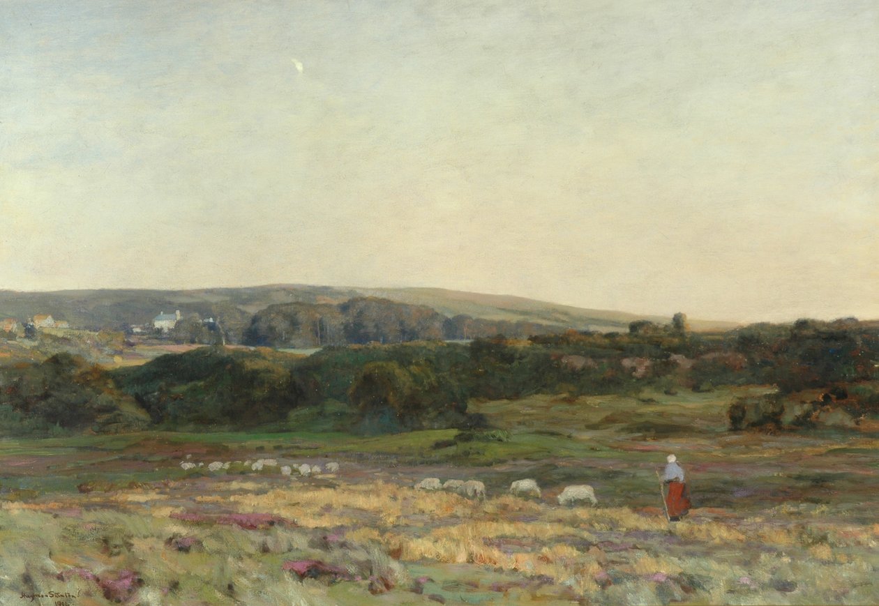 Esti szürkület, Studland, Dorset, 1904 alkotó: Herbert Hughes Stanton